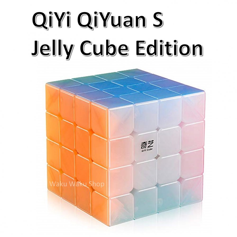 【安心の保証付き】【正規輸入品】 QiYi QiYuan S Jelly Cube Edition 4x4x4キューブ チーユァン ジェリー ステッカ…