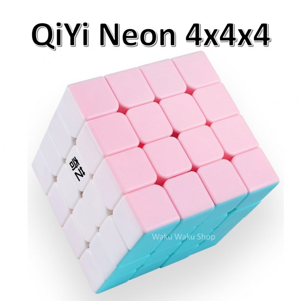 【安心の保証付き】 【正規販売店】 QiYi Neon ネオン 4x4x4キューブ おすすめ (QiYi Neon 4x4)