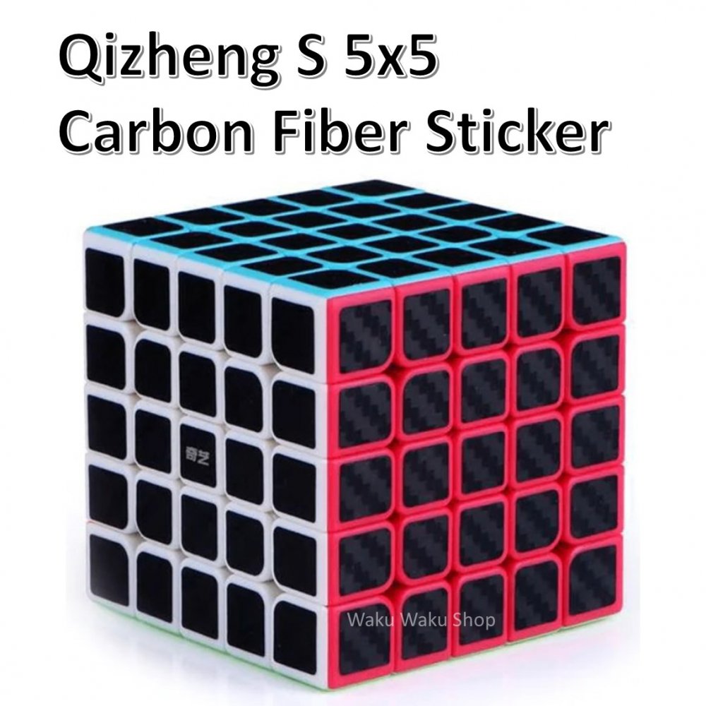【安心の保証付き】 【正規販売店】 QiYi カーボンファイバーシリーズ 5x5x5キューブ Qizheng S 5x5 Carbon Fiber St…