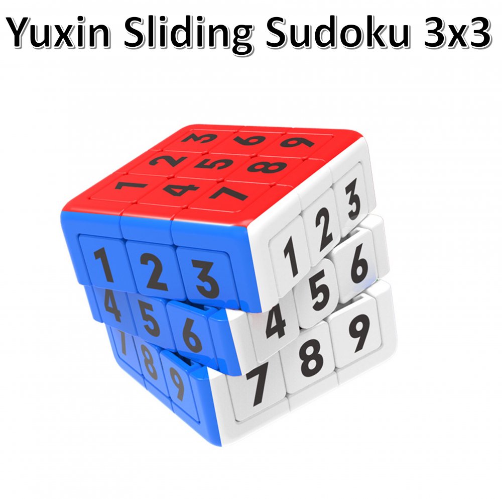安心の保証付き 正規販売店 YuXin Sliding Sudoku 3x3 ユーシン 数独 スライドパズル 磁石搭載 3x3x3キューブ