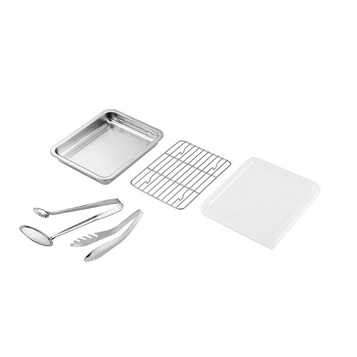 SUS・ga［サス・ガ］ ステンレスバット（フタ・アミ付） SUS-B400 キッチン カトラリー おしゃれ 新生..