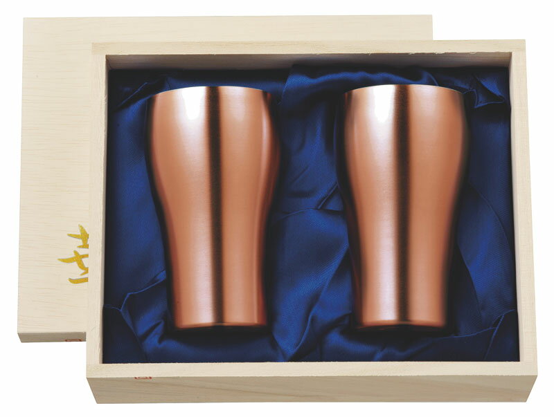 華　タンブラー　200ml　銅ミラー桐箱2ヶセット キッチン カトラリー おしゃれ 新生活 雑貨 贈り物 ギ..