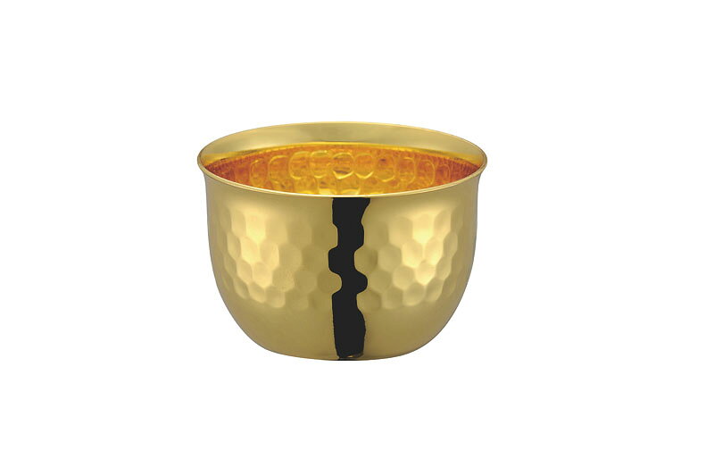 【BLACK FRIDAY限定ポイント5倍(要エントリー)】華 ぐいのみ 90ml 槌目 金メッキ キッチン カトラリー おしゃれ 新生活 雑貨 贈り物 ギフト...