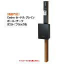 【機能門柱】Cedre セードル グレイン 支柱:チーク/ポスト:フロストブラック色戸建て 新築 リフォーム 本体 ポスト(前入れ前出し) ネームシート 照明 4点セット 機能ポール システムポール システム門柱 オンリーワン【送料無料】