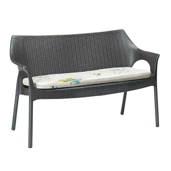 【ガーデンファニチャー】SCAB スキャブ オリンピア ソファ（グレー）クッション付 お庭 で テラス で　リゾートガーデン を 想像させる ガーデンファニチャー を お求めやすい価格 で！【送料無料】