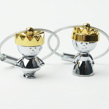 【 送料無料 】 キーホルダー おしゃれ かわいい ブランド ペア カップル リトルキング＆クイーン 【 TROIKA / トロイカ 】 Little King & Little Queen キーリング 結婚 新築 祝い プレゼント 兄弟 高級 ドイツ / WakuWaku