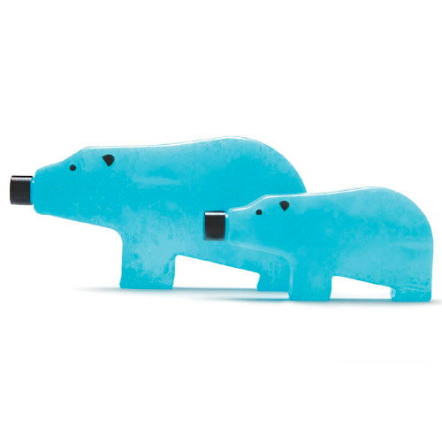 【 メール便 】おもしろ雑貨 保冷剤 冷却 アイス シロクマ ブルーベア アイスパック (親子セット) 【 MONKEY BUSINESS/モンキービジネス 】BLUE BEAR FAMILY 冷やす お弁当 中に入れる 冷たい クーラー プレゼント おもしろ キッチン雑貨 かわいい 冷凍庫 / WakuWaku