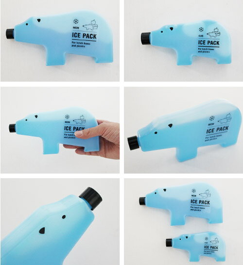 【 メール便 】おもしろ雑貨 保冷剤 冷却 アイス シロクマ ブルーベア アイスパック (親子セット） 【 MONKEY BUSINESS/モンキービジネス 】BLUE BEAR FAMILY 冷やす お弁当 中に入れる 冷たい クーラー プレゼント おもしろ キッチン雑貨 かわいい 冷凍庫 / WakuWaku通販格安セール情報　楽天　通販