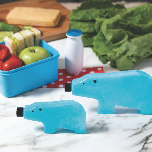 【 メール便 】おもしろ雑貨 保冷剤 冷却 アイス シロクマ ブルーベア アイスパック (親子セット） 【 MONKEY BUSINESS/モンキービジネス 】BLUE BEAR FAMILY 冷やす お弁当 中に入れる 冷たい クーラー プレゼント おもしろ キッチン雑貨 かわいい 冷凍庫 / WakuWaku通販格安セール情報　楽天　通販