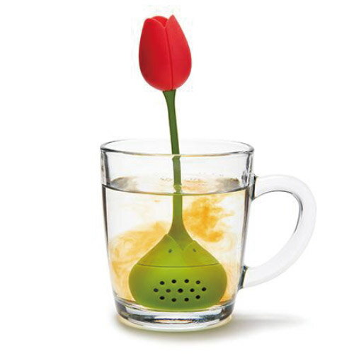 ティーストレーナー おしゃれ かわいい チューリップ ティーインフューザー 花 【 ototo / オトト 】 tulip tea infuser おもしろ 雑貨 かわいい カップ 紅茶 お茶 プレゼント シリコン 茶漉し 茶こし / WakuWaku