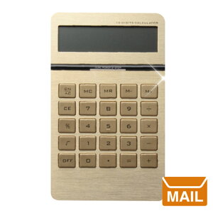 【 送料無料 】 文房具 おしゃれ 電卓 ゴールド 10ディジット 金 インゴット カリキュレーター 10digit ingot calculator プレゼント 10桁 表示 / WakuWaku