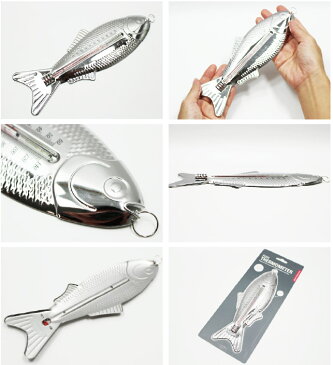 【 メール便 】 温度計 おしゃれ 壁掛け 魚 フィッシュサーモメーター 【 KIKKERLAND/キッカーランド 】Fish Thermometer インテリア かわいい 海外 サーモメーター 屋内 / WakuWaku