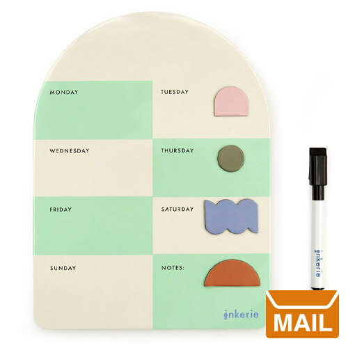 【 メール便 】 ホワイトボード 小さい 週間 おしゃれ ( ウィークリー ) スケジュール【 KIKKERLAND / キッカーランド 】Magnetic Dry Erase Weekly Memo Board シフト 予定 マグネット 軽い / WakuWakuのサムネイル