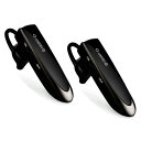 【楽天1位★2冠達成】 ヘッドセット 片耳 bluetooth マイク付き usb 無線 高音質 Glazata EC200 黒 2点セット ハンズフリー 携帯...