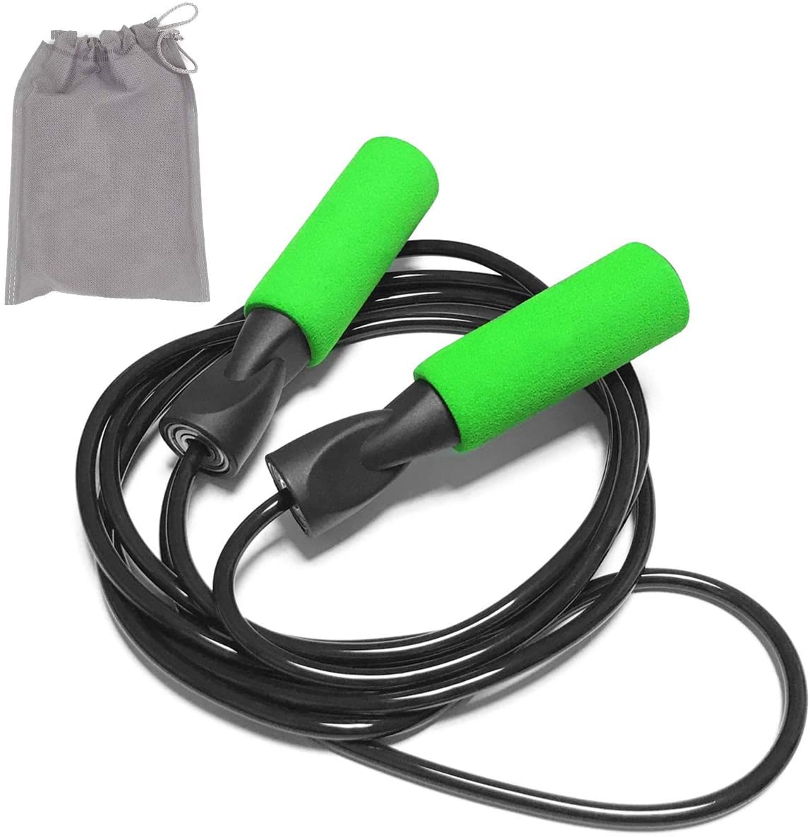 FEELCAT 縄跳び 小学生 大人 兼用 1人 用 グリーン FC1801のサムネイル