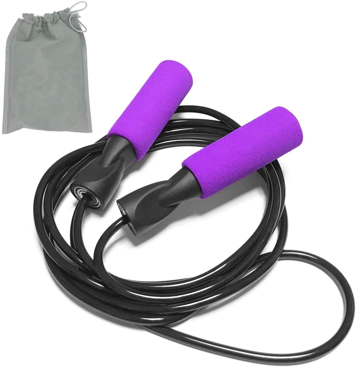 FEELCAT 縄跳び 小学生 大人 兼用 1人 用 パープル FC1801のサムネイル