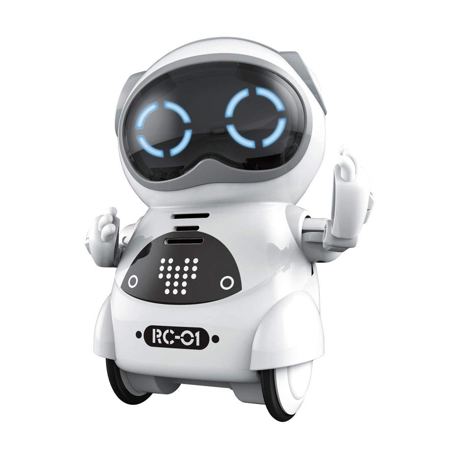 Youcan Robot おしゃべりロボット 型 おもちゃ 知育玩具 6歳 以上 電池式 白 poc ...