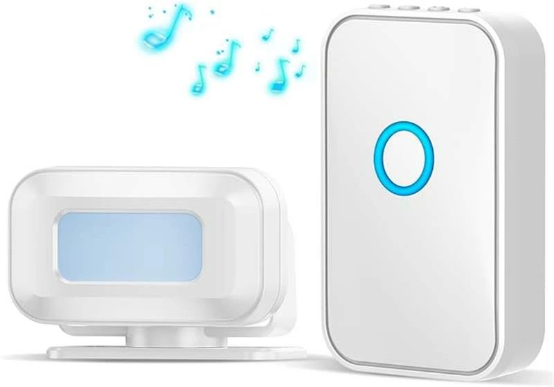5段階音量調 感知範囲レンズカバーで調節 動体検知 配線工事不要 電池式 無線 ドアベル 介護 呼び鈴 玄関チャイム 人感センサー