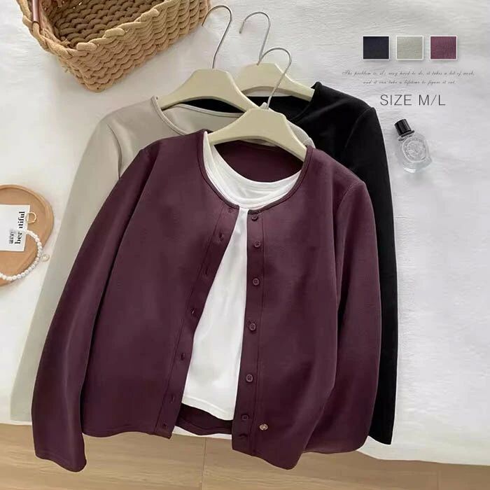 ジャケット シャツブラウス 綿 トップス カーディガン コットン 長袖 秋 おしゃれ カジュアル ゆったり 春 無地 秋冬 レディース