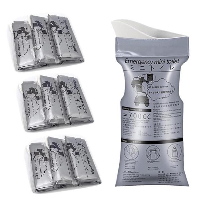 災害用簡易 緊急簡易トイレ 4個 700cc 男女兼用 登山 防災グッズ 介護 渋滞 トイレ 非常用 消臭 除菌 ..