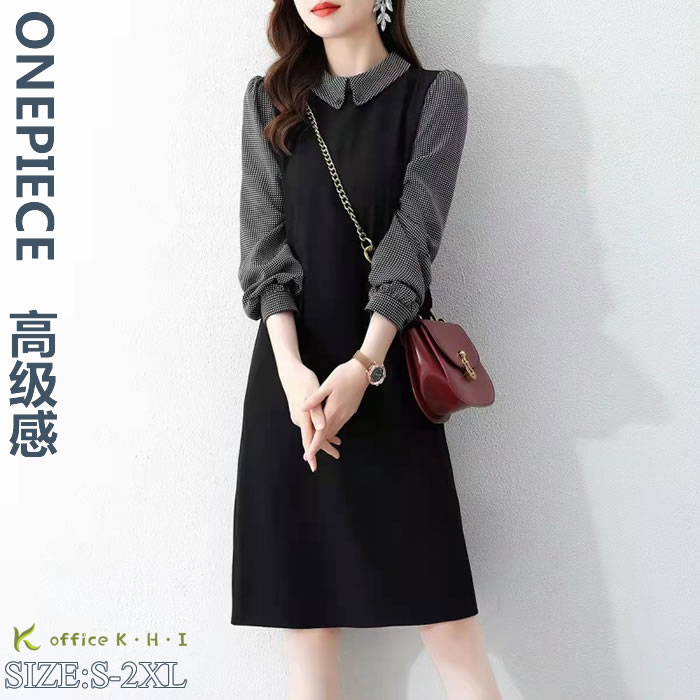 パーディーワンピース秋 大人ワンピース 重ねきワンピース秋 レディースシャツワンピース秋 秋ワンピース レディースワンピース