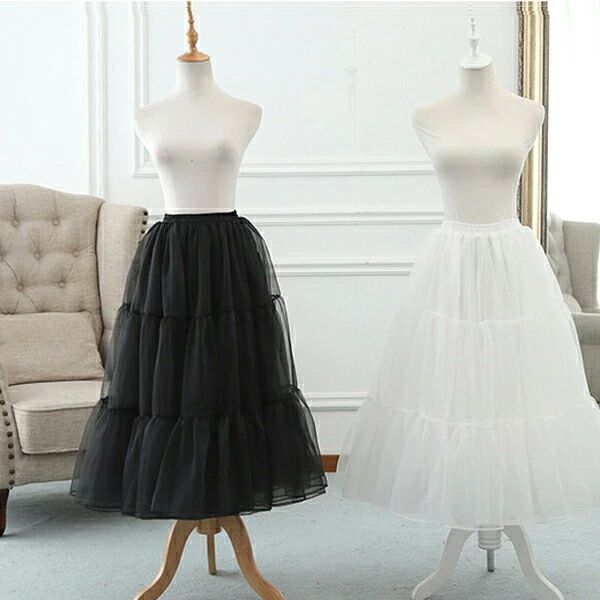 ホ ステージ ステージ衣装 ブライダル ミドル丈 ロング丈 ペチコート ロング用 インナー チュール ワイ..