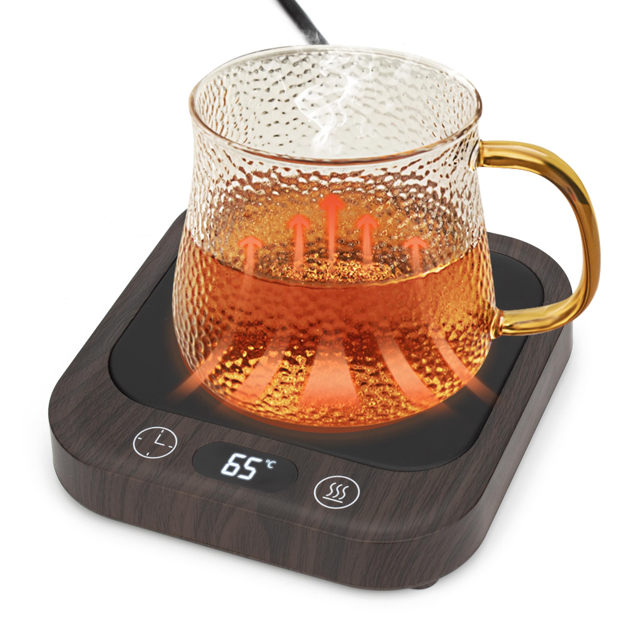 4段階温度調節 ドリンクウォーマー 保温コースター マグカップウォーマー コーヒーウォーマー カップウ..