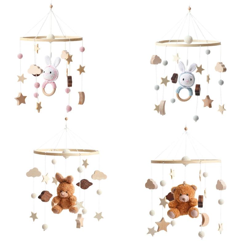 ベビーベビーベッドモバイル.新生児ガラガラのモバイル天井の装飾.自由ho園の携帯.吊り下げベッドベル..