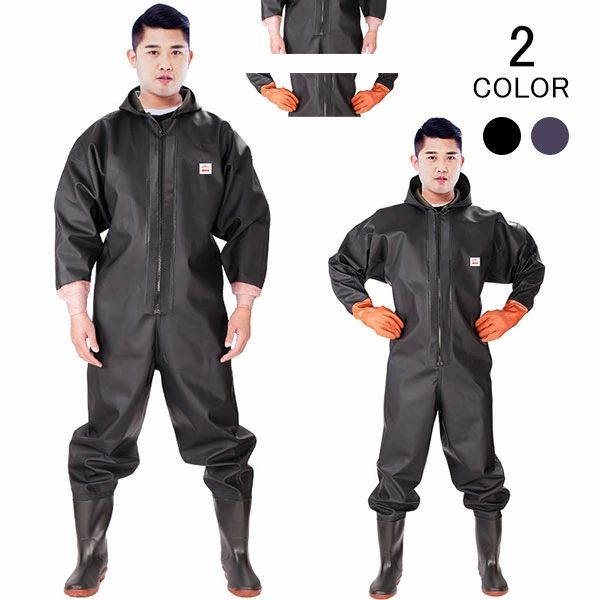 大きいサイズ 大人 長靴 漁業 農作業 農業 清掃 防災 工場作業 土木 胴長 胴付長靴 通気 水仕事 防水 レディース メンス 作業服