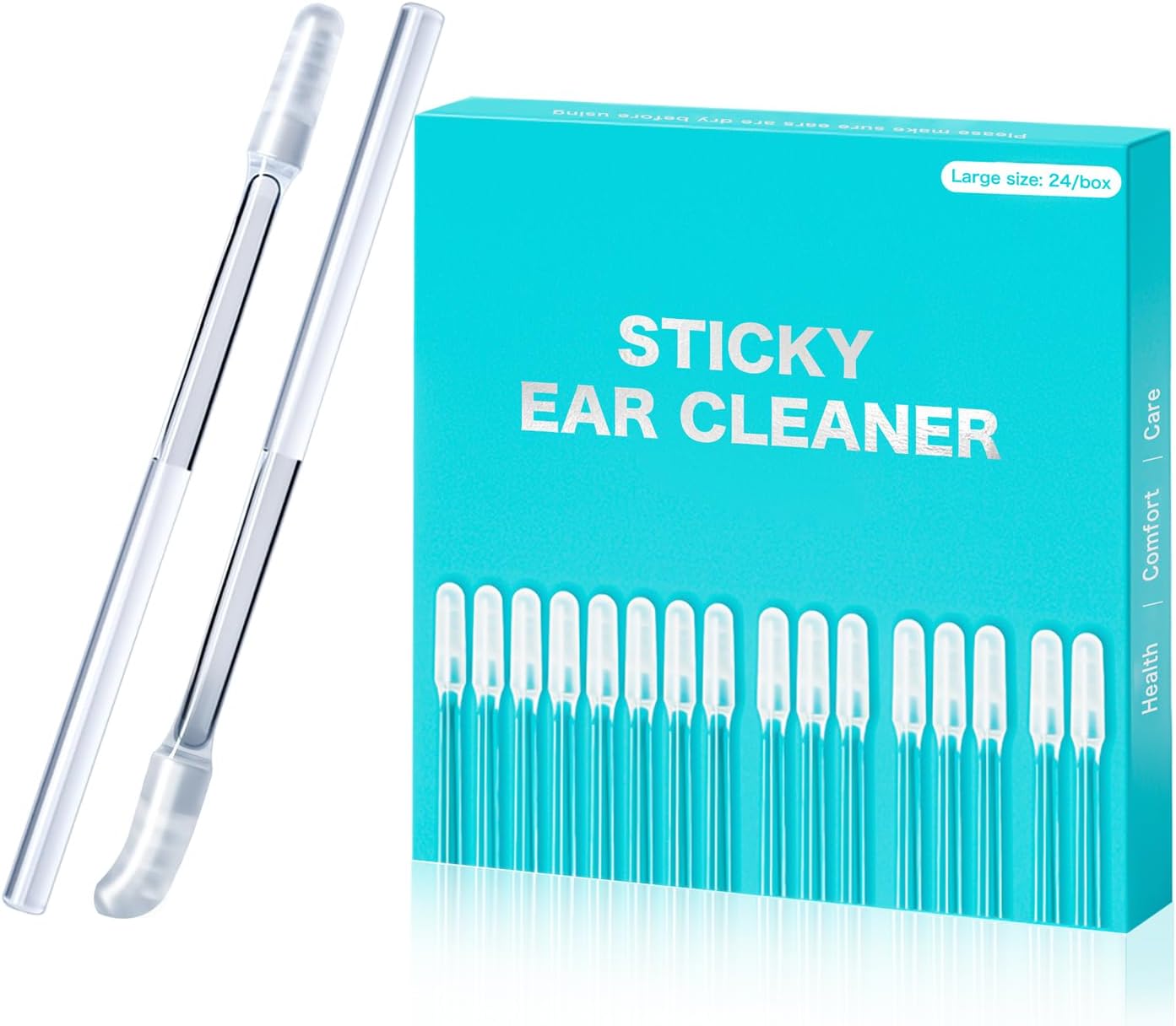 再 清潔感がある 柔らかくて快適 ”新感覚” 耳に優しい 粘着 綿棒 ネバネバ 吸引 耳かき 耳垢をごっそり..