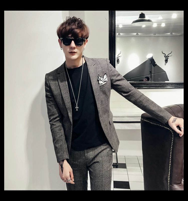 オ 通勤 ビジネススーツ フォーマルスーツ メンズスーツ 紳士服 タキシード チェック柄 おしゃれスーツ カジュアルスーツ メンズ