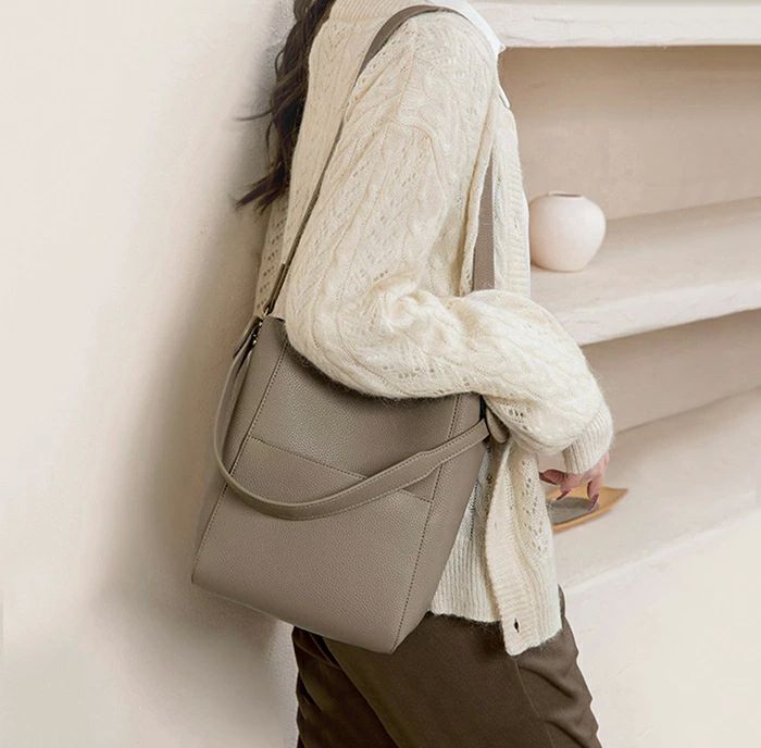 お仕 縦型 通勤バッグ トート 鞄 太ベルト バッグ バケツ型 肩掛け 大きめ マチあり バケツバッグ 通勤..