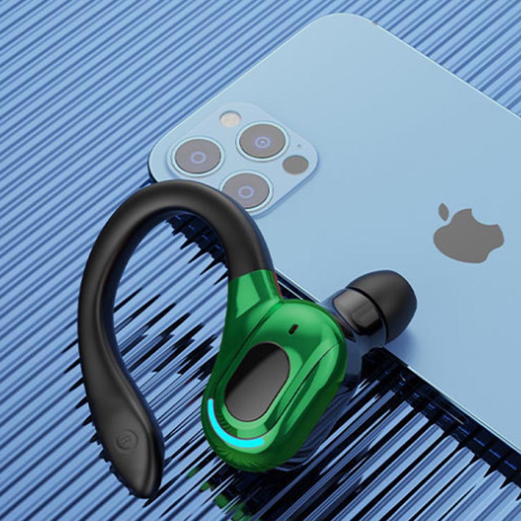 Blue ブルートゥースイヤホン カナル型 iPhone＆Android対応 耳掛け 片耳 軽量 イヤホン 自動ペアリング ワイヤレスイヤホン 5.2 3