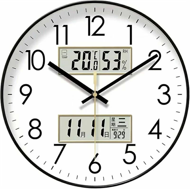 アナログ 掛け時計 アナログ 温度 湿度