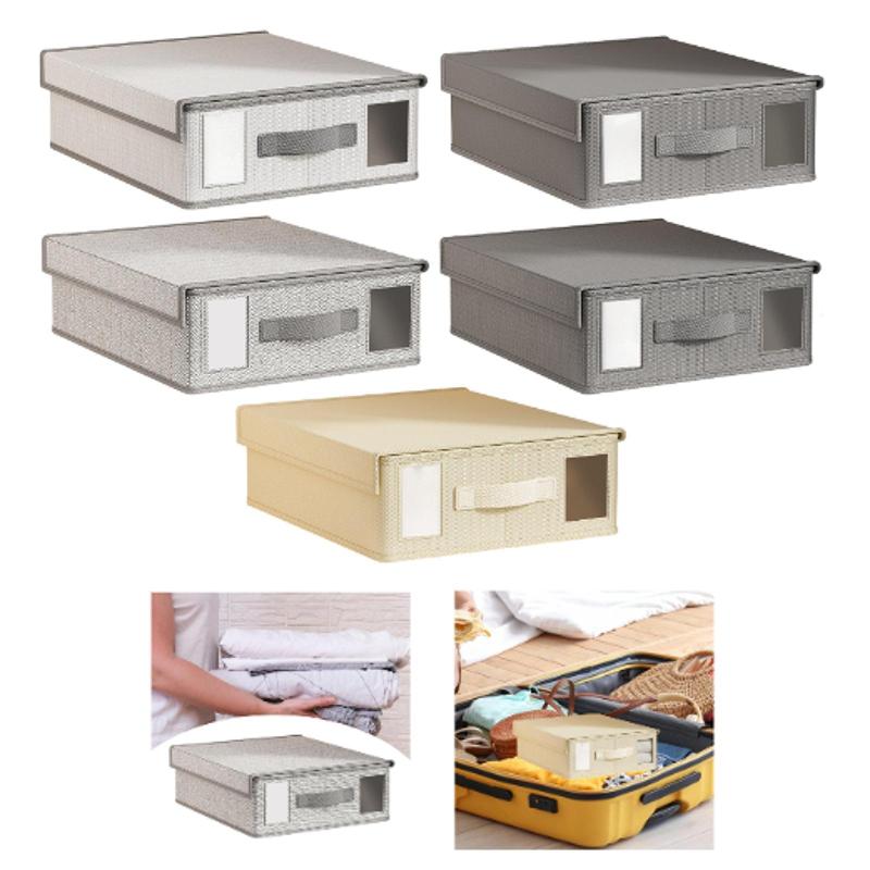 ブランケットタオル用ベッドシーツ収納ボックス 実用的な寝具オーガナイザー ジッパー付き 折りたたみ式シーツオーガナイザー