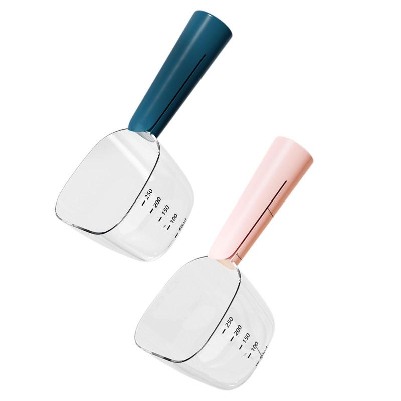 ショップ キャンプ用ドッグフード計量スプーン バッグクリップ付き 犬用スプーン ポータブルツールアクセサリー