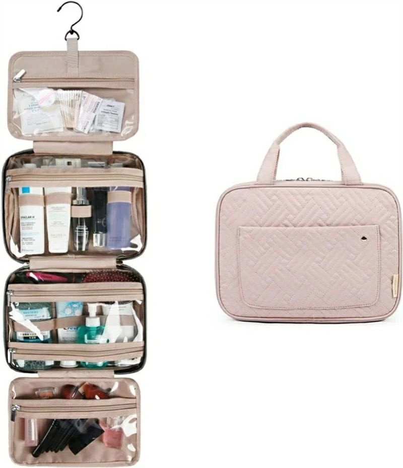 旅行 トラベルグッズ トラベルポーチ バスルームポーチ 洗面用具入れポーチ 化粧ポーチ フック付き 吊り下げ トイレタリーバッグ