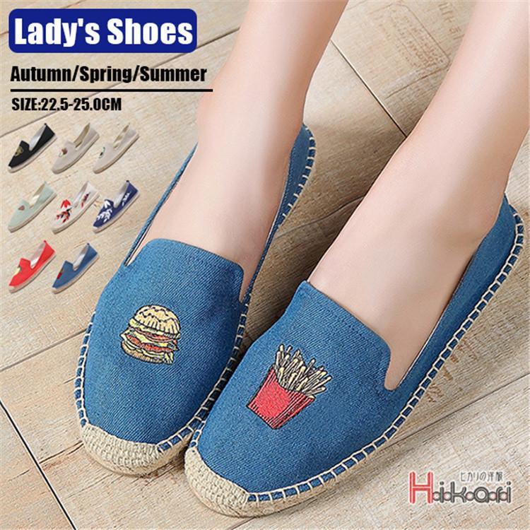 秋 春 夏 かわいい スリッポン 靴 歩きやすい サンダル レディース