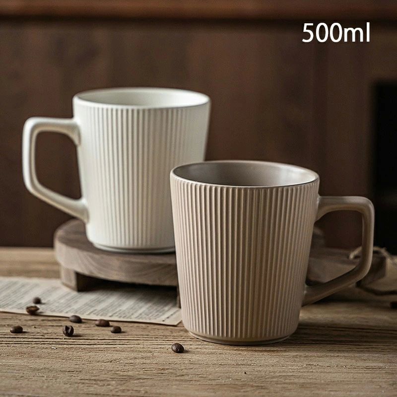 マルチカ 洋食器 コーヒーマグカップ 食器 磁器 マグカップ ボーダー柄 500ml ティーカップ コップ 【..