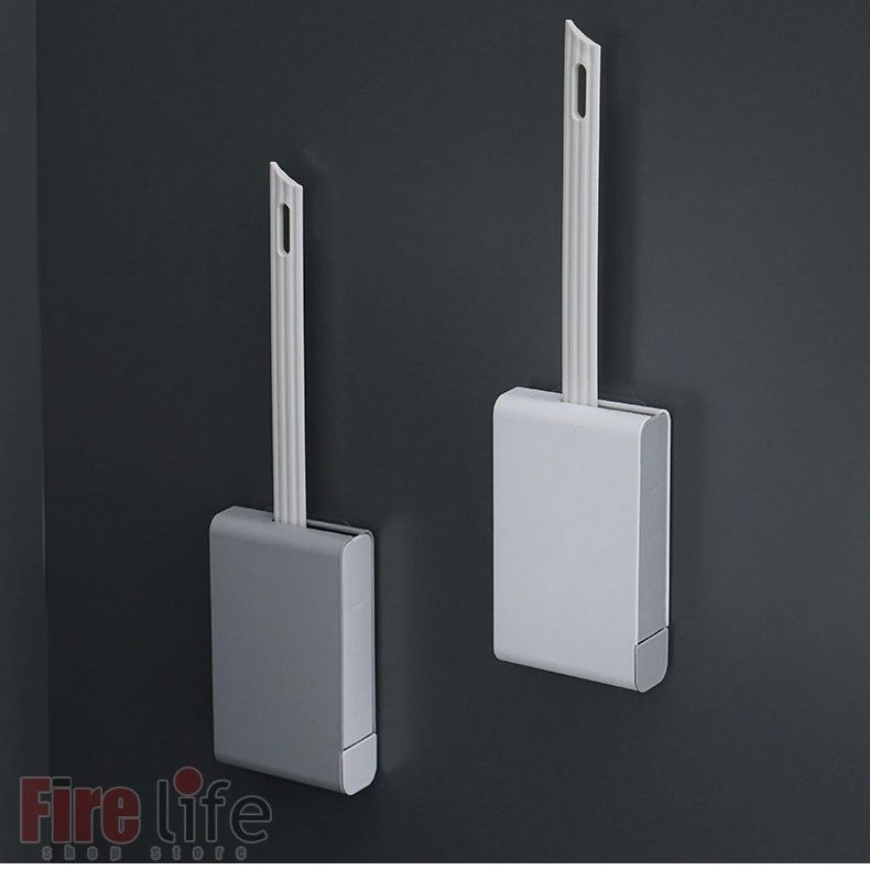 クリーニングアーテ シリコントイレブラシ 掃除用品 トイレ用ブラシ 収納ケース付き 壁掛け式 360°植毛..