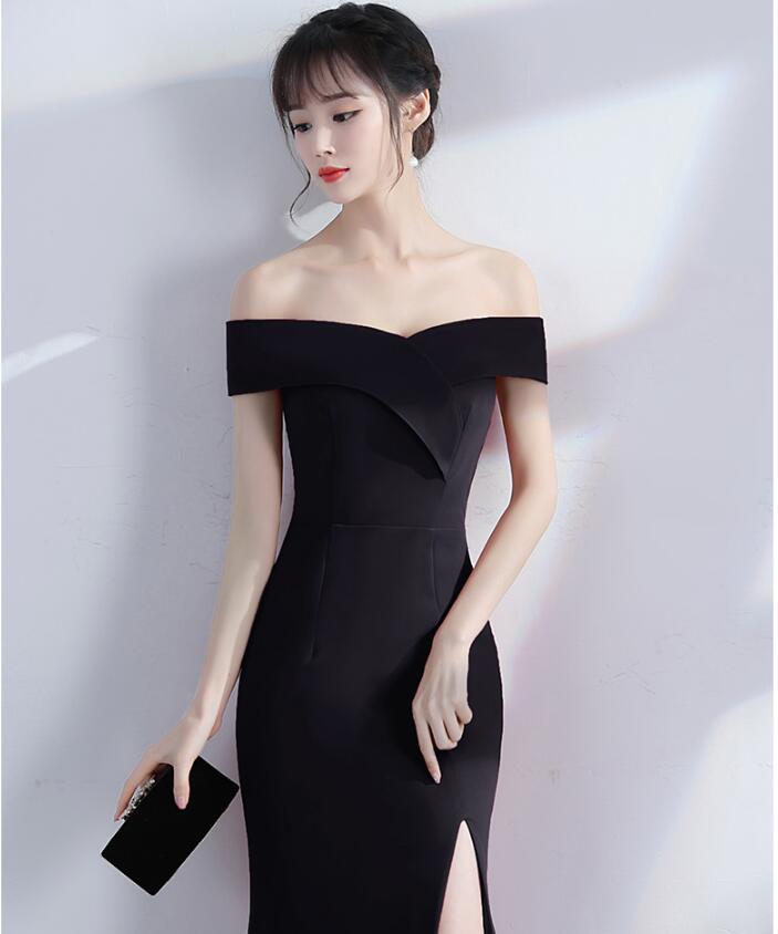 ウェ S/M/L/XL/2XL 20代30代40代 着痩せ フォーマル エレガント 結婚式 ステージ衣装 二次会 イブニングドレス パーティードレス(4)