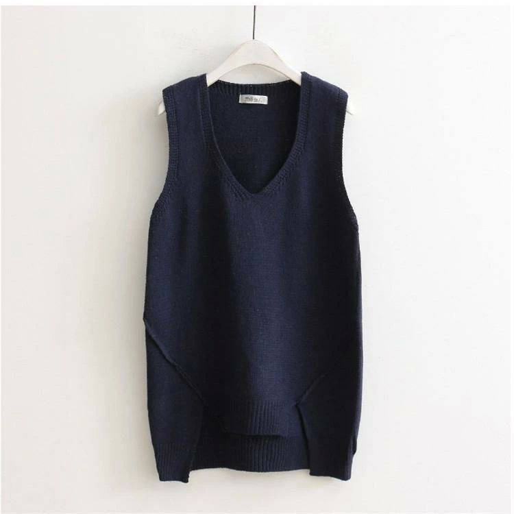ニットチョ インナー 女性 ビジネスベスト 洗える Vネック カジュアル セーター ビジネス レディースニットベスト ニットベスト
