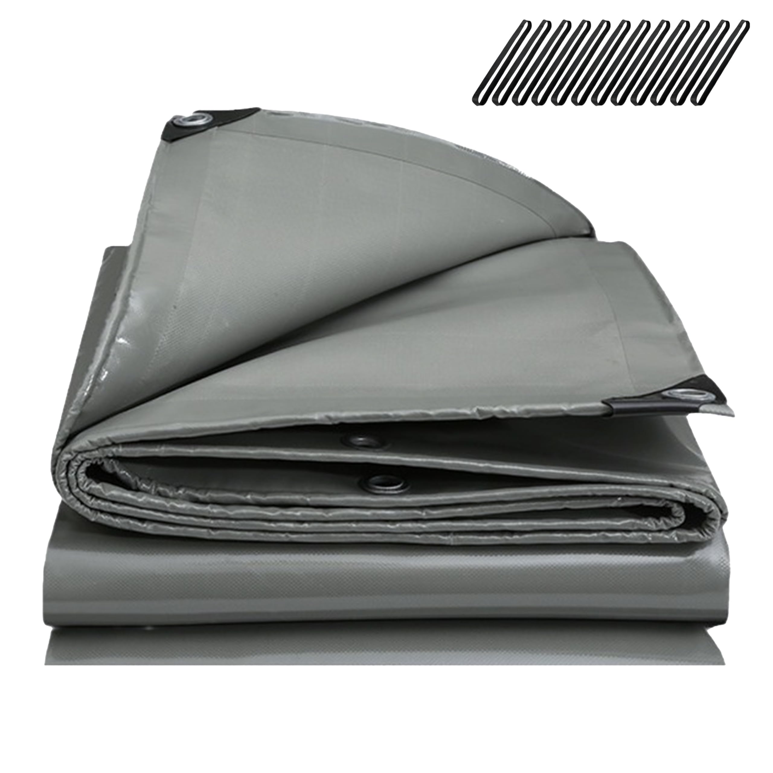 日焼け対策 ブラック グレー 1t/1.5t/2t対応 四辺加固 輪ゴムバンド 耐候性強化 PVC防ダメージ設計 2.1m×1.9m 防水荷台シート