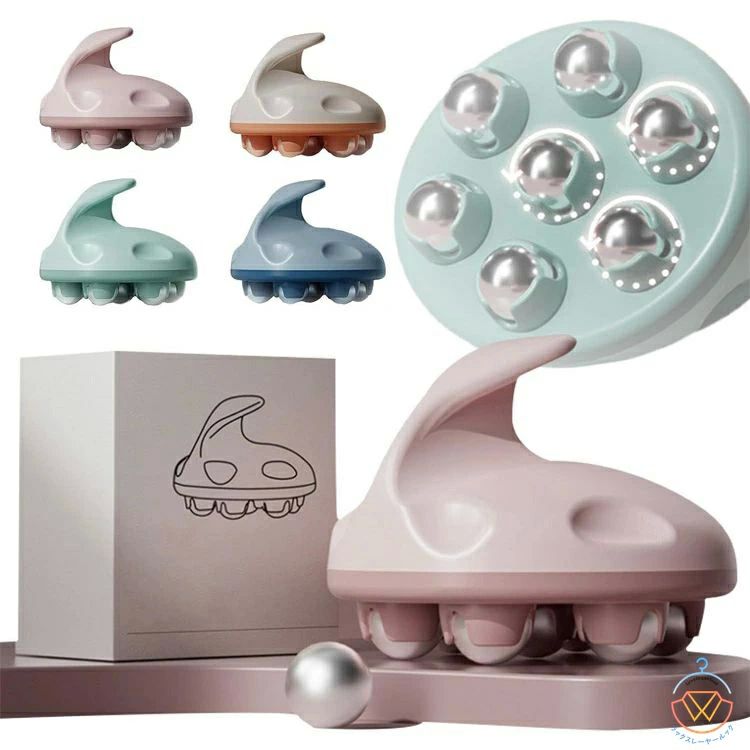 ふく 太もも 全身 筋肉ほぐし ローラー マッサージ 足【適当な刺激?ストレス解消?携帯やすい】 筋膜ロ..