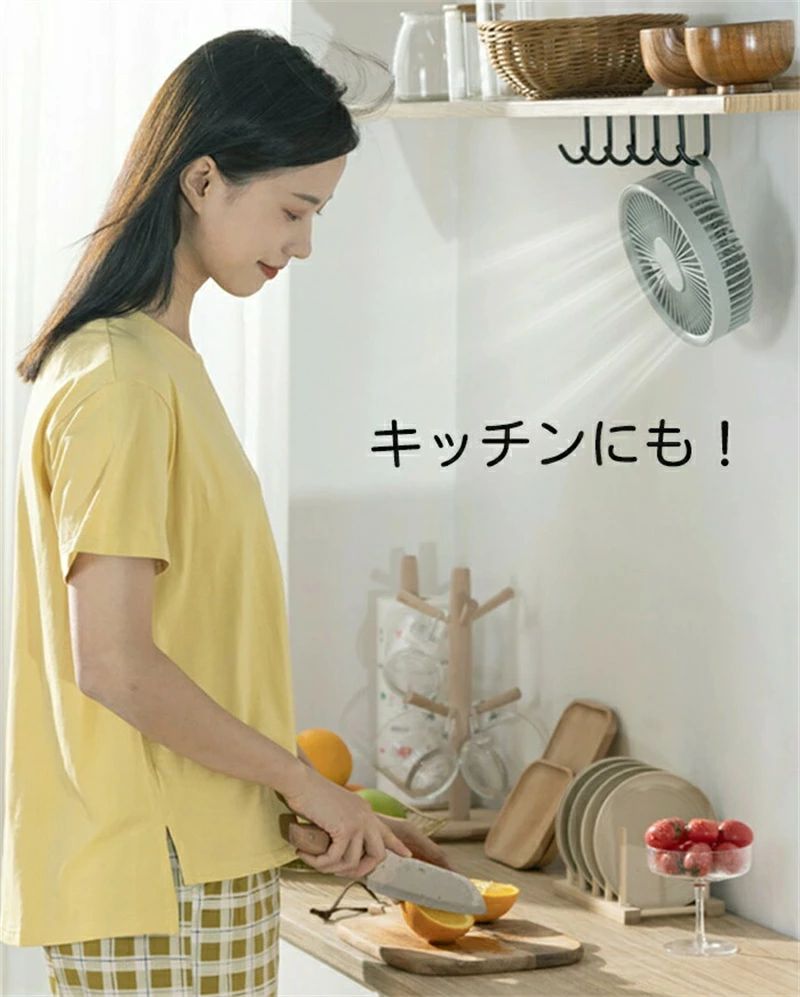 静音 コードレス 節電 1台3役 アウトドア ファン 卓上扇風機 LED照明 吊り下げ 壁掛け