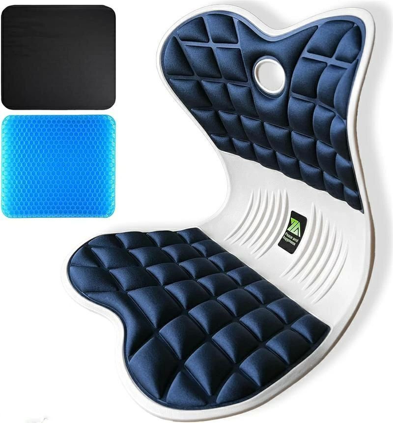 骨盤サポート バランスチェア 座椅子 あぐら オフィスチェア 骨盤矯正 姿勢矯正 椅子 カバー付属 ゲルクッション