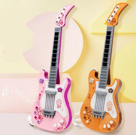 耐高温 耐食性 靭性 クリスマスプレゼント ライト付き ミニギター おもちゃ 子供用 ギター玩具 ミニギター エレキギター ギター