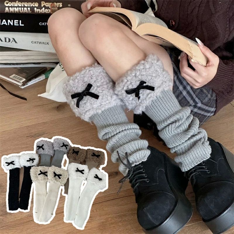 無 踵穴付き 穴あき 甲付き バレエ風 ロング ボア 2ways 秋冬 足首ウォーマー レッグウォーマー 合計2880円 1足960円 【3足組