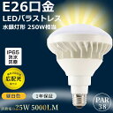 LED電球 LEDスポットライト ビーム電球 E26 250W形 昼白色(5000K) バラストレス水銀灯形 ビーム角140度 ビーム球 スポット照明 店舗照明 展示照明 間接照明 LED 水銀ランプ 天井照明 看板用ライト ダウンライト ハイビーム電球 ハロゲン電球(ビーム電球形) 屋内屋外兼用