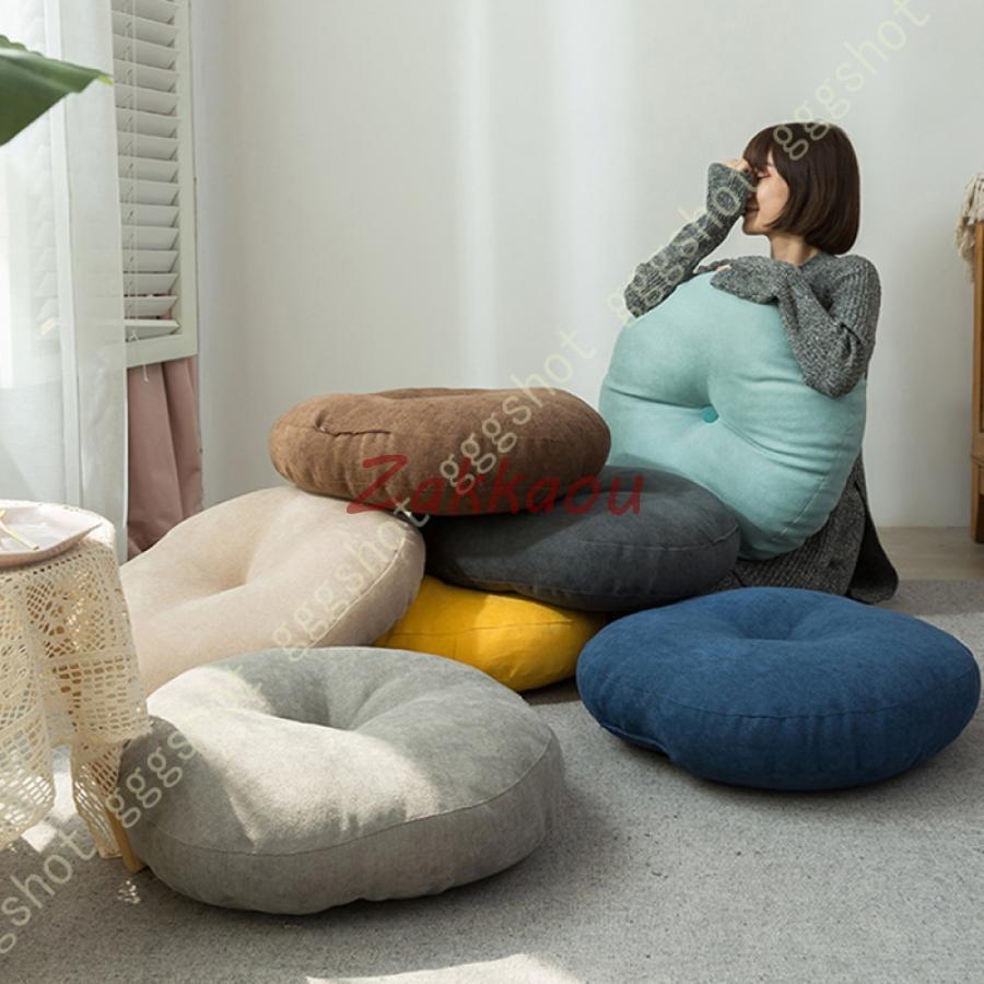 座布団 クッション マイクロファイバー 高反発 + 低反発 スクエア ラウンド 四角 ラウンドタイプ 快適な寝心地 ごろ寝クッション クッション丸 ウレタン